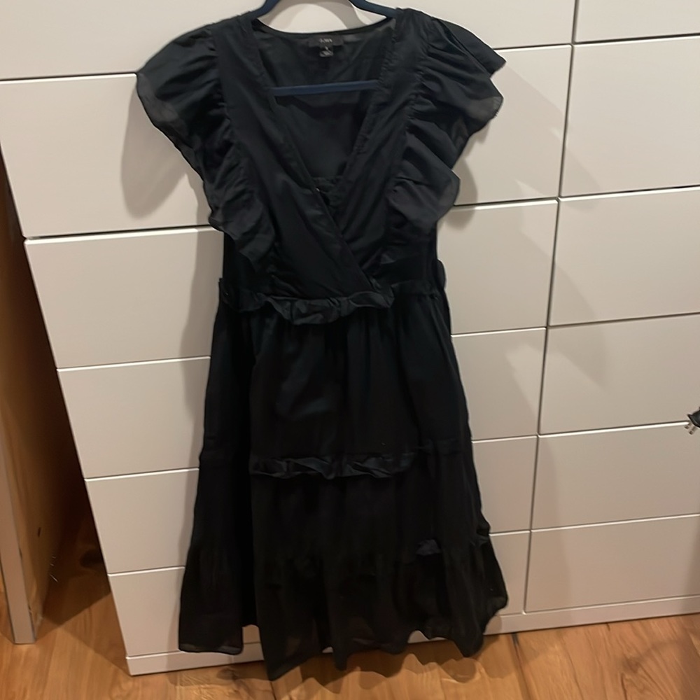J. Crew Black Cotton Dress